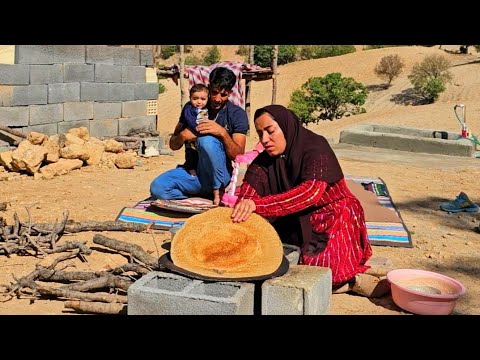 Nomadic Life with Mahmoud and Azam—Baking Bread and Savoring Local Flavors 🌄🫖