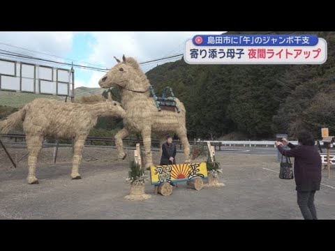 YouTube Video 年末の風物詩　来年のジャンボ干支が展示　静岡・島田市