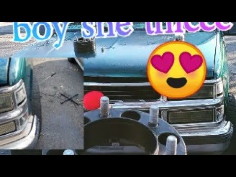 new wheel spacers for my OBS Chevy Silverado