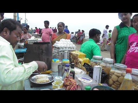 Morning Starter Besides Old Digha Sea Beach | Tea Biscuit Bread Toast Omelette Video