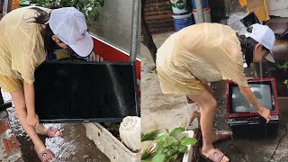 Abandoned TV Left in the Rain – Watch This Amazing Repair!