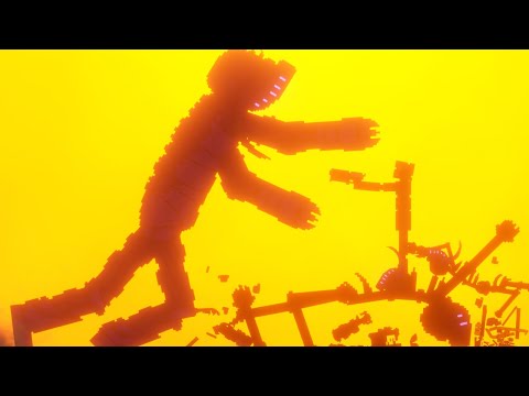 Biodroids vs Purple Monster Behemoth in People Playground - People Playground 1.21.3