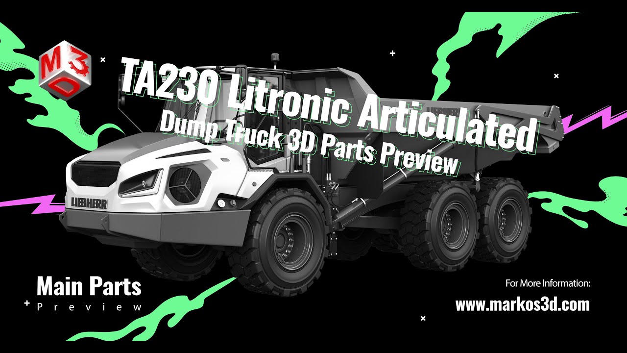 TA230 Litronic Articulated Dump Truck 3D Model