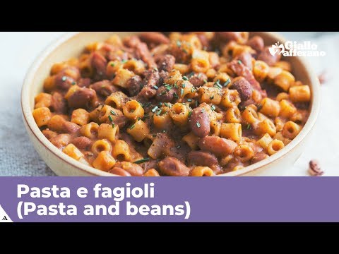 PASTA AND BEANS (PASTA e FAGIOLI) - Original Italian recipe