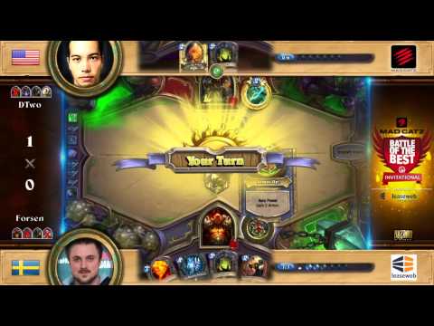 PT 2 Forsen vs. DTwo Grand Final - Mad Catz Battle of the Best Hearthstone Cup #1 -  by LeaseWeb