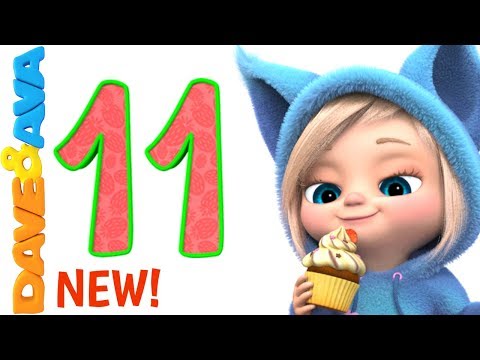 🚉 Number Train Part 2 | Nursery Rhymes and Counting Songs | Learn Numbers with Dave and Ava 🚉