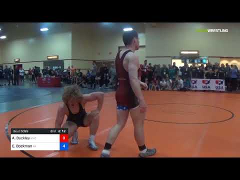 2018 Marine Corps US Open/UWW Junior Freestyle 79 Rnd Of 64 - Andrew Buckley (NMC-RTC) Vs. Evan Bo