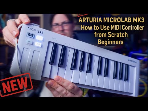 Arturia MICROLAB mk3:  How to use MIDI CONTROLER (For begginers) | Step by Step