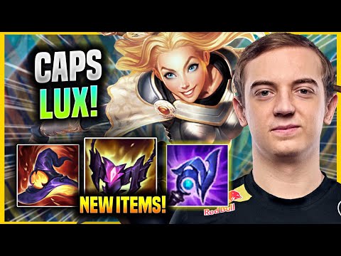 CAPS IS INSANE WITH LUX NEW ITEMS! G2 Caps Plays Lux MID vs Yone! Preseason 2022