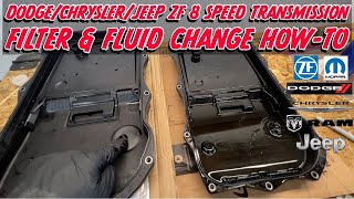 Dodge/ Chrysler /Jeep 8 Speed ZF Transmission Filter & Fluid Replacement How-To