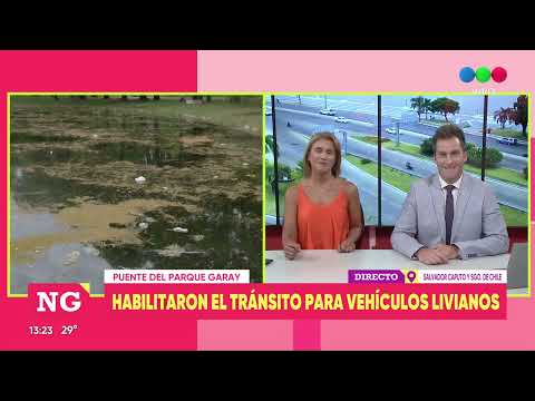 El municipio habilitó el tránsito para vehículos liviantos en el puente parque "Juan de Garay"