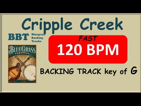 Cripple Creek 120 BPM bluegrass backing track