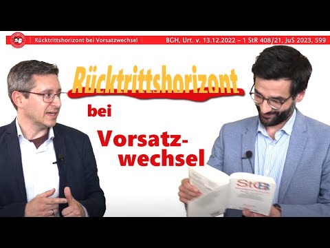 Withdrawal horizon in case of change of intent - classic in the criminal law exam