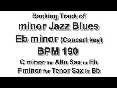 Eb minor Jazz Blues - BPM 190 - Backing Track