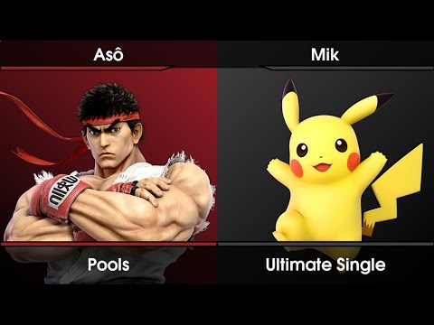 Tech Republic VI Pools - Asô (Ryu) Vs. Mik (Pikachu) SSBU Ultimate Tournament