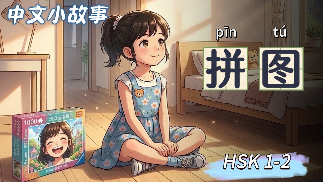 Slow Chinese Story for Beginners (HSK 1-2) | The Last Puzzle Piece