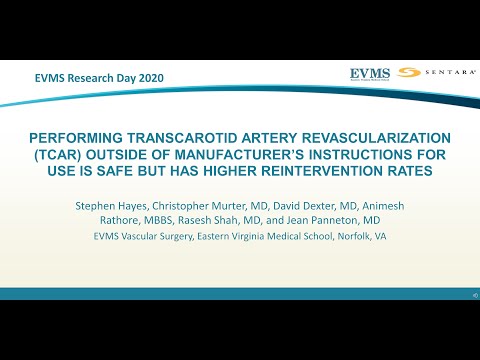 Thumbnail image of video presentation for Performing TransCarotid Artery Revascularization (TCAR) Outside of Manufacturer?s Instructions for Use is Safe but has Higher Reintervention Rates