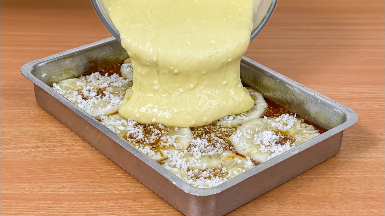 SEMPRE QUE QUISER UM BOLO DE ABACAXI, FAÇA ESSA RECEITA | SUPER FÁCIL E DELICIOSO | Gabriel Freitas