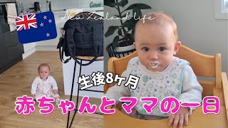 【生後8ヶ月】赤ちゃんとママのとある一日に密着♡毎日があっという間！ニュージーランド生活｜国際結婚｜海外子育て