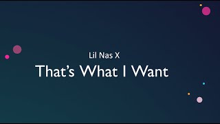 Cover art for Thats want I want