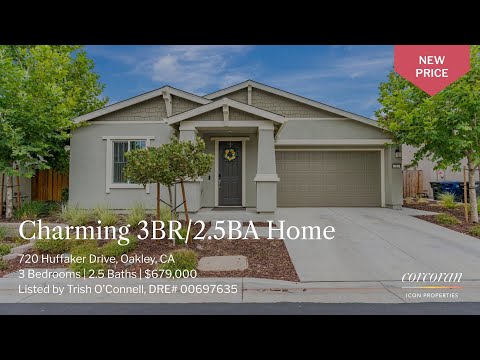720 Huffaker Drive, Oakley, CA. New Price: $679,000