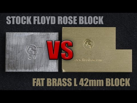 Floyd Rose | Fat Brass L Block Upgrade | RESULT IS NOT WHAT YOU'D EXPECT