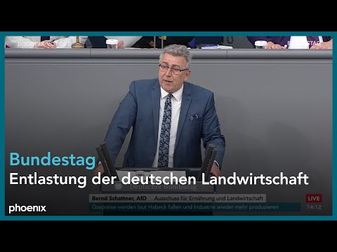 Bundestagsdebatte zur Entlastung der deutschen Landwirtschaft am 22.02.24