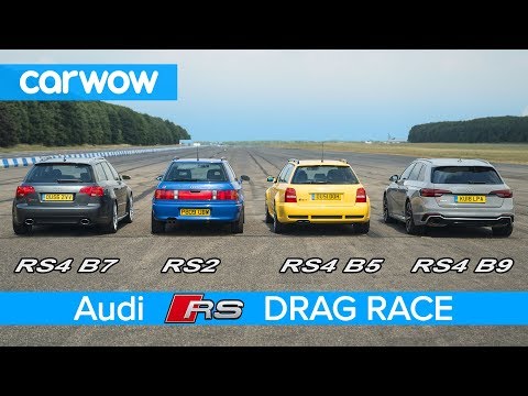Audi RS4 Generationen Drag Race, Rolling Race & Testbericht | carwow