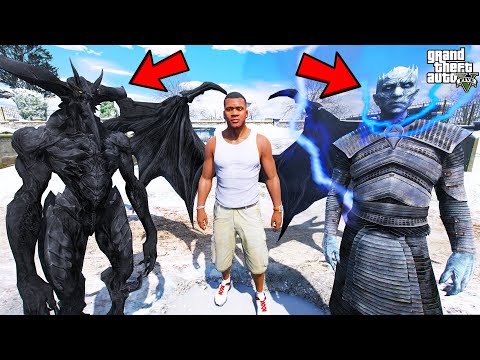 Franklin Become Hell God To Fight Devils In GTA 5 | SHINCHAN and CHOP