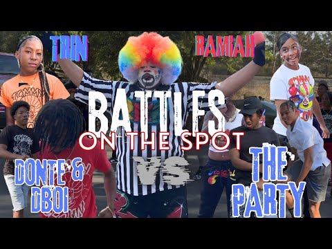 BATTLES On The SPOT 😲 Trin v Ramiyah 🔥 Donte & Dboi vs THE PARTY 🫣🔥❕