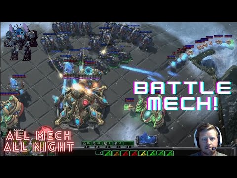 Starcraft2: Battle Mech Terran vs Protoss