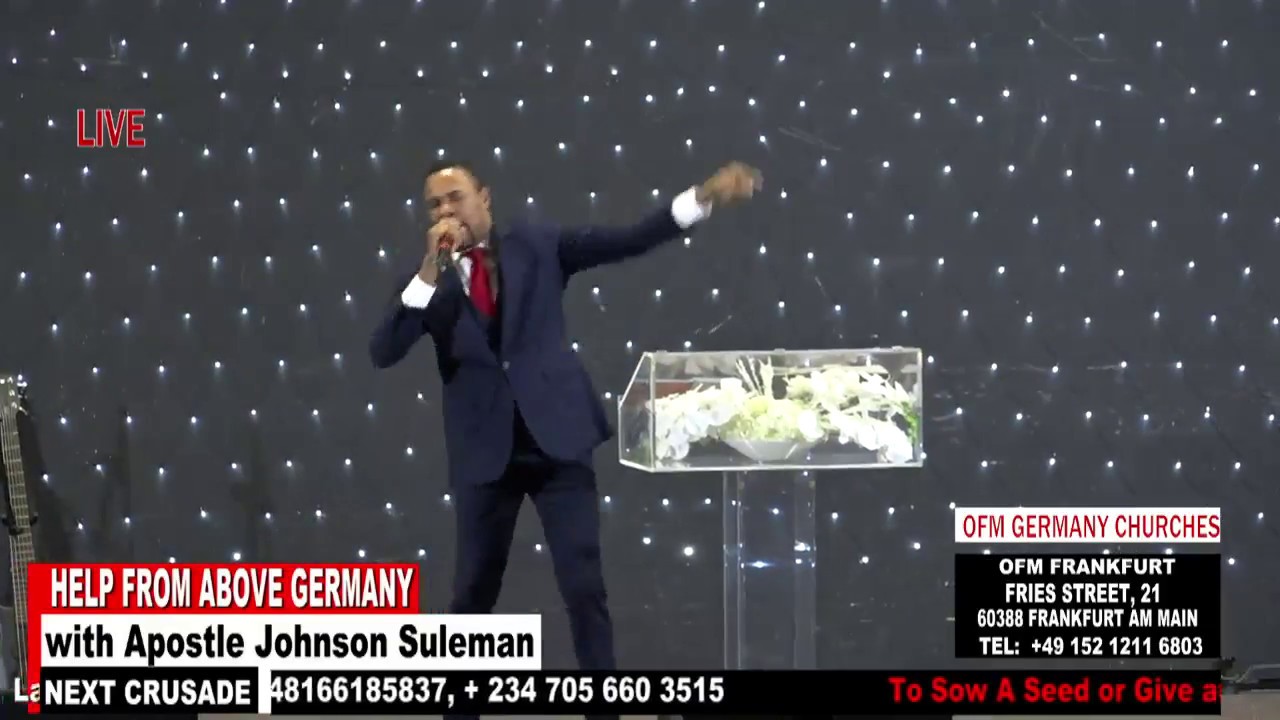 Help From Above Germany - Day 2 Evening Session (Apostle Johnson Suleman)