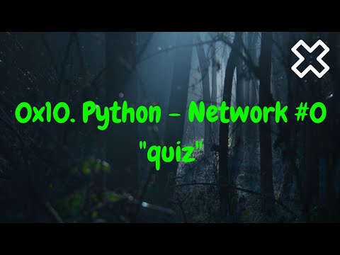 0x10  Python   Network #0  alx quiz