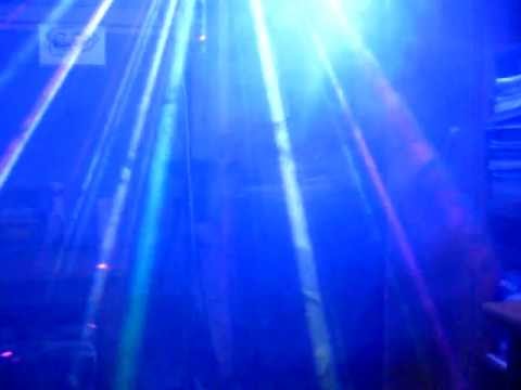 TEST American DJ Micro Moon + lasery + UV + Kolorofon LED