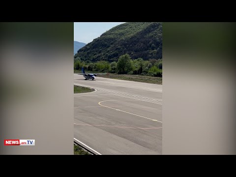 L-410-UVP E20 passenger plane successfully lands at Armenia’s Kapan city airport (PHOTOS)