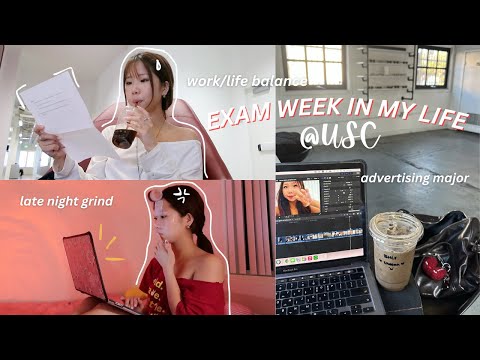 MIDTERM EXAMS @ USC 💻🤒 sick.. home&cafe grind, social life