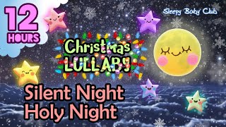 🟡 Silent Night Holy Night 🎄 Christmas Lullaby ❤ Bedtime Music for Babies and Kids