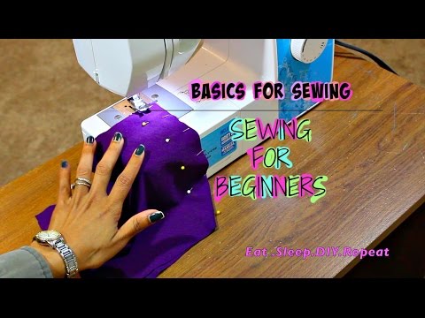 Sewing for Beginners: Sewing a straight line stitch