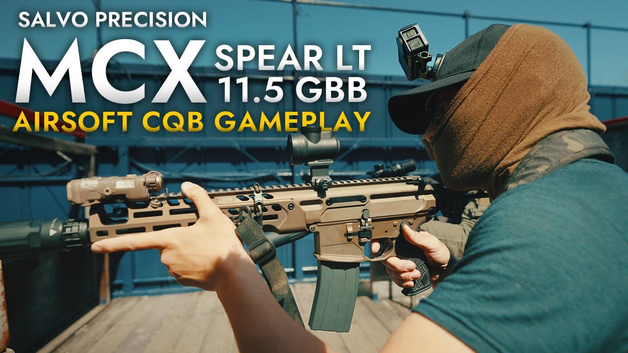 【サバゲー】ガスブロMCXでCQBゲームプレイ！| Salvo Precision MCX SPEAR LT 11.5 【T-MOUT】