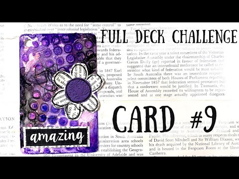 Full Deck Challenge | Card #9 | Fun with purple