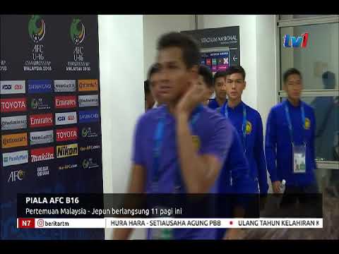 PIALA AFC B16 : PERTEMUAN MALAYSIA – JEPUN BERLANGSUNG 11 PAGI INI [27 SEPT 2018]
