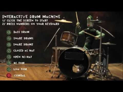 Interactive YouTube drum machine