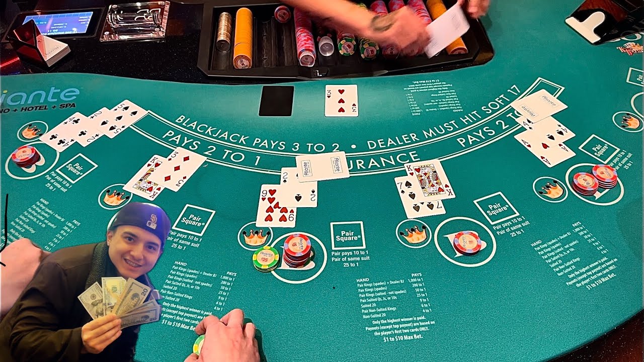 Live Double Deck Blackjack Full Session At The Aliante Casino!