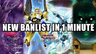 NEW BANLIST & SKILL REBALANCING! The End of Stardust Synchron Decks?? [Yu-Gi-Oh! Duel Links]