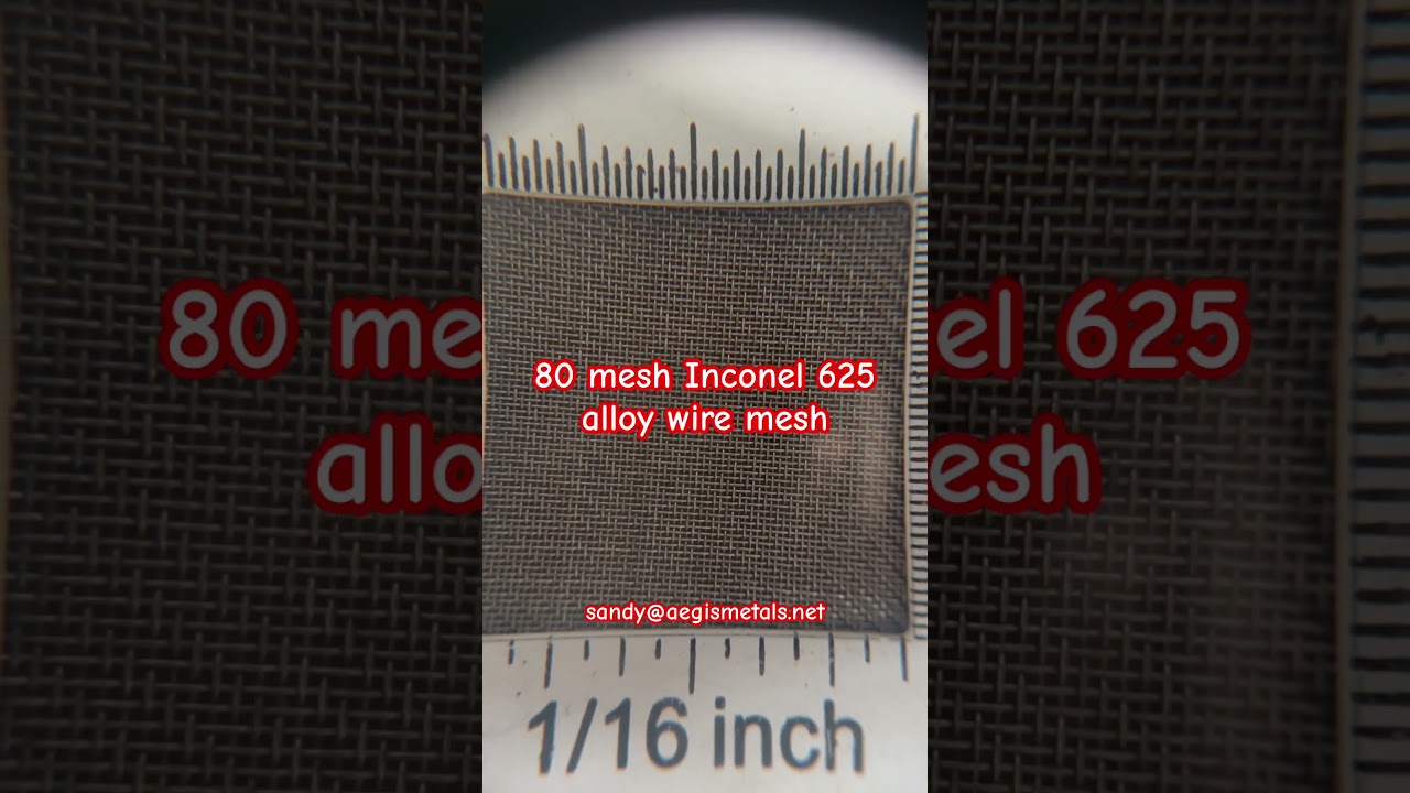How is the 80 mesh twill weave Inconel alloy wire mesh screen looking like? #inconel #inconelmesh