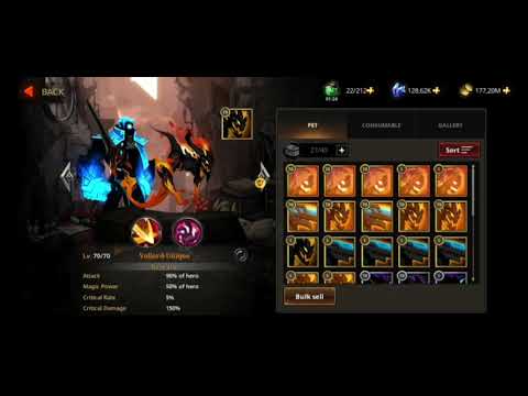 Shadow knight Ninja Game RPG  :  Pet type Legendary and Ultimate