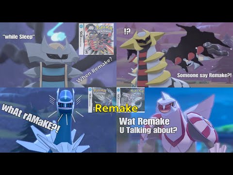 Pokémon Sword & Shield | Dialga Palkia & Giratina Are Hungry New Remake - In Camp & Dynamax Battle