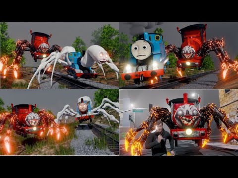 Choo Choo Charles X Train Thomas (Parody Animation)- 4 Week in The Life