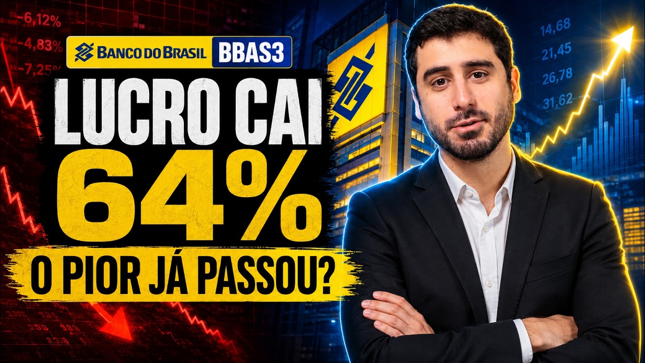 Banco do Brasil BBAS3: lucro cai 64%, mas o pior já passou?