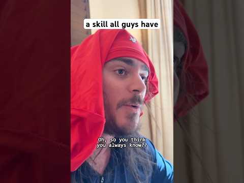 a skill all guys have #shorts #comedy #funny